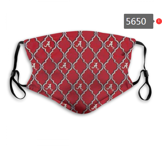 2020 NCAA Alabama Crimson Tide #14 Dust mask with filter